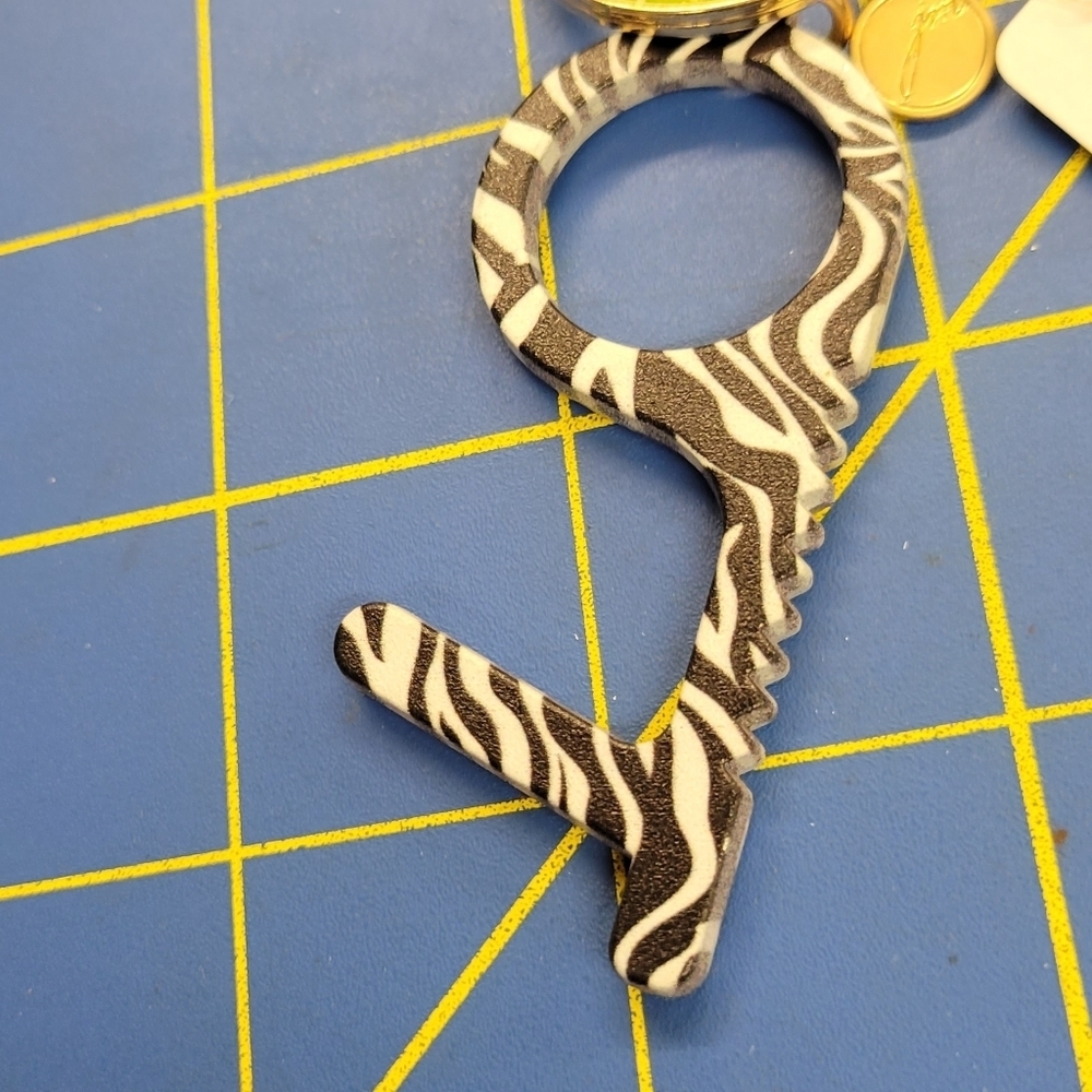 Jane Marie Zebra Touchless Keyring